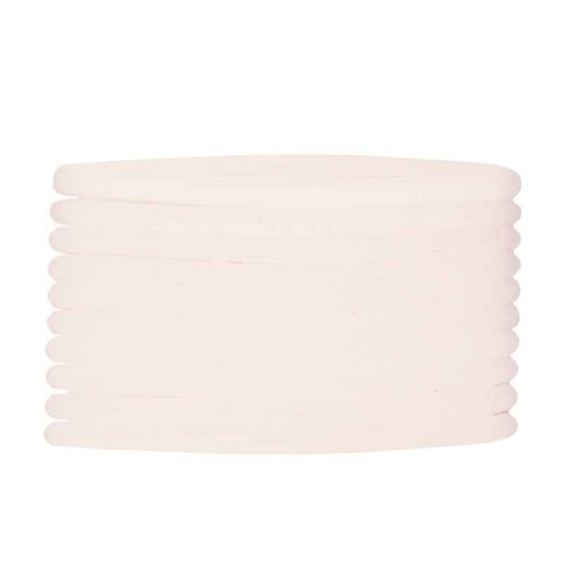 Mia Silkies Hair Ties, Silicone Hair Elastics Lasts 10 Times Longer Than Rubber Bands, Ponytail Holders for Thick Hair, Women, Teens, Athletes, Girls - Translucent Clear Color 2pks/20pcs - Image 3